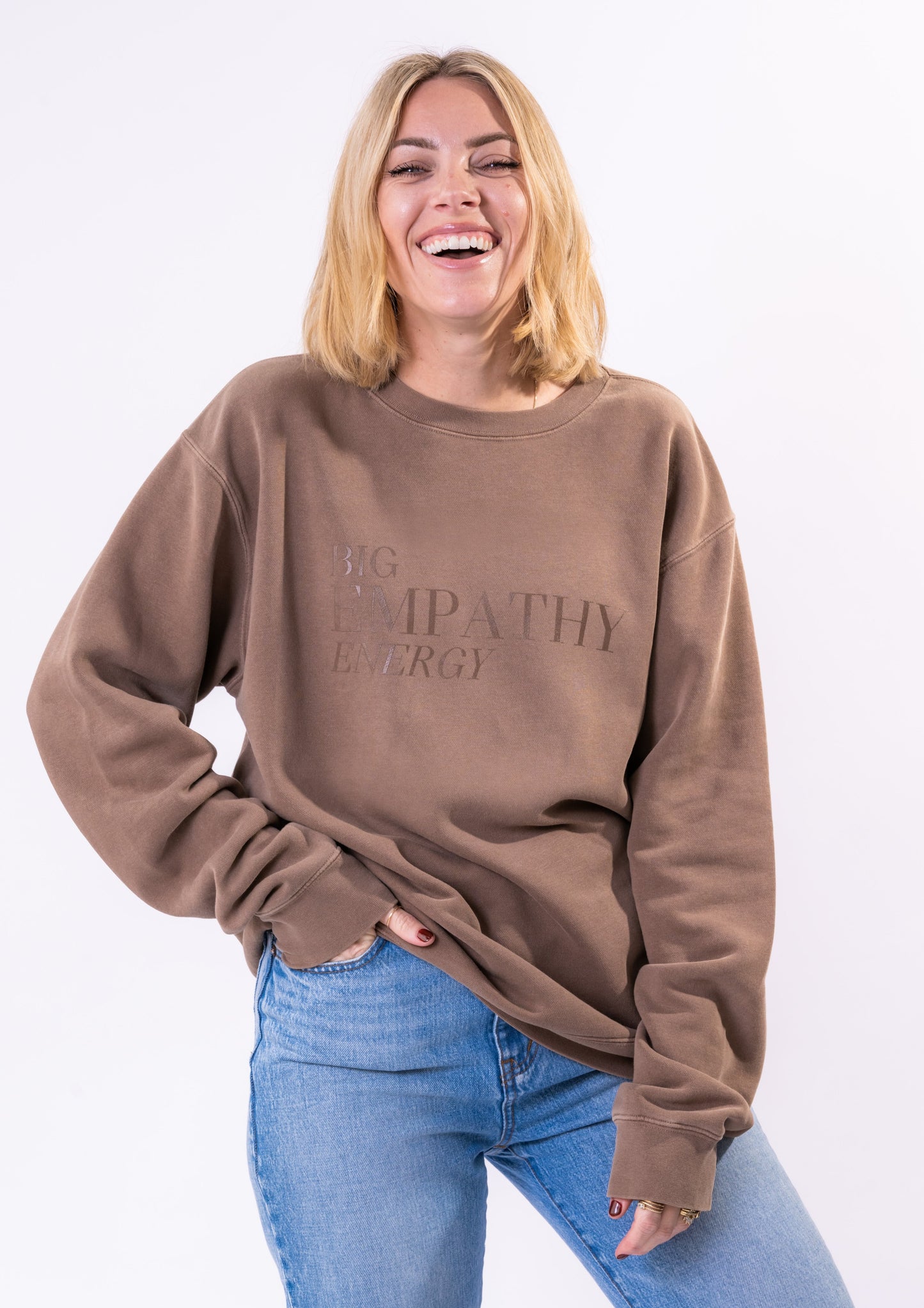 Big Empathy Energy® Brown Crewneck