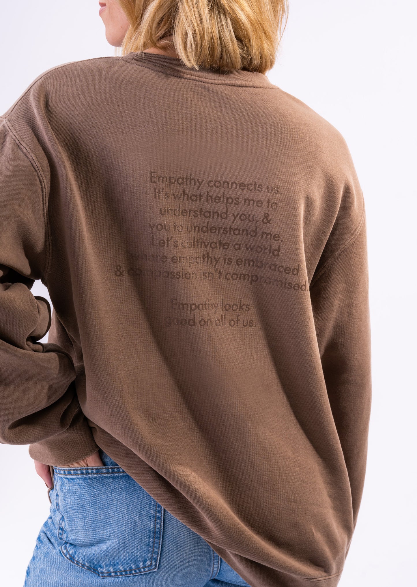 Big Empathy Energy® Brown Crewneck