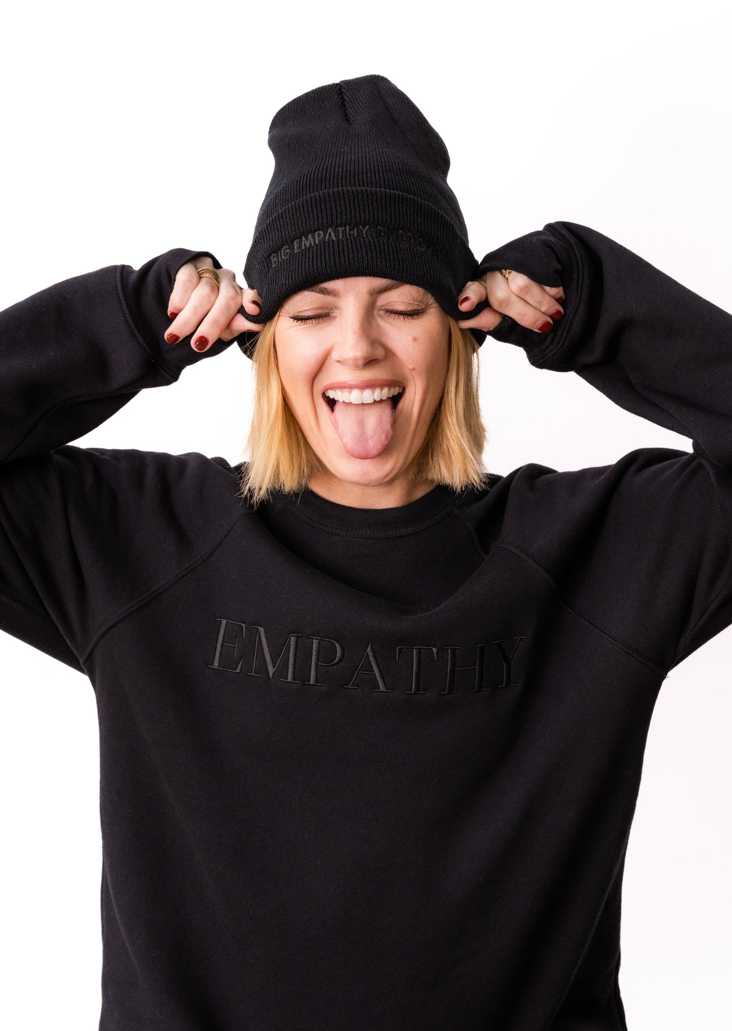 Big Empathy Energy® Black Beanie